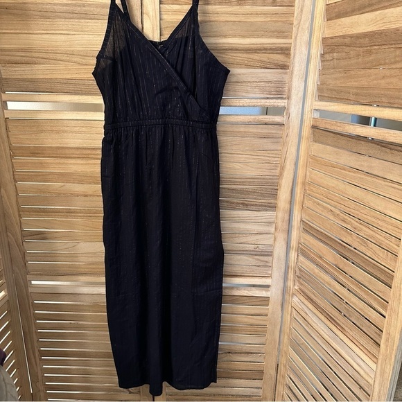 Emerson Fry India Collection Midi Sleveless Dress in black size S - Picture 1 of 7